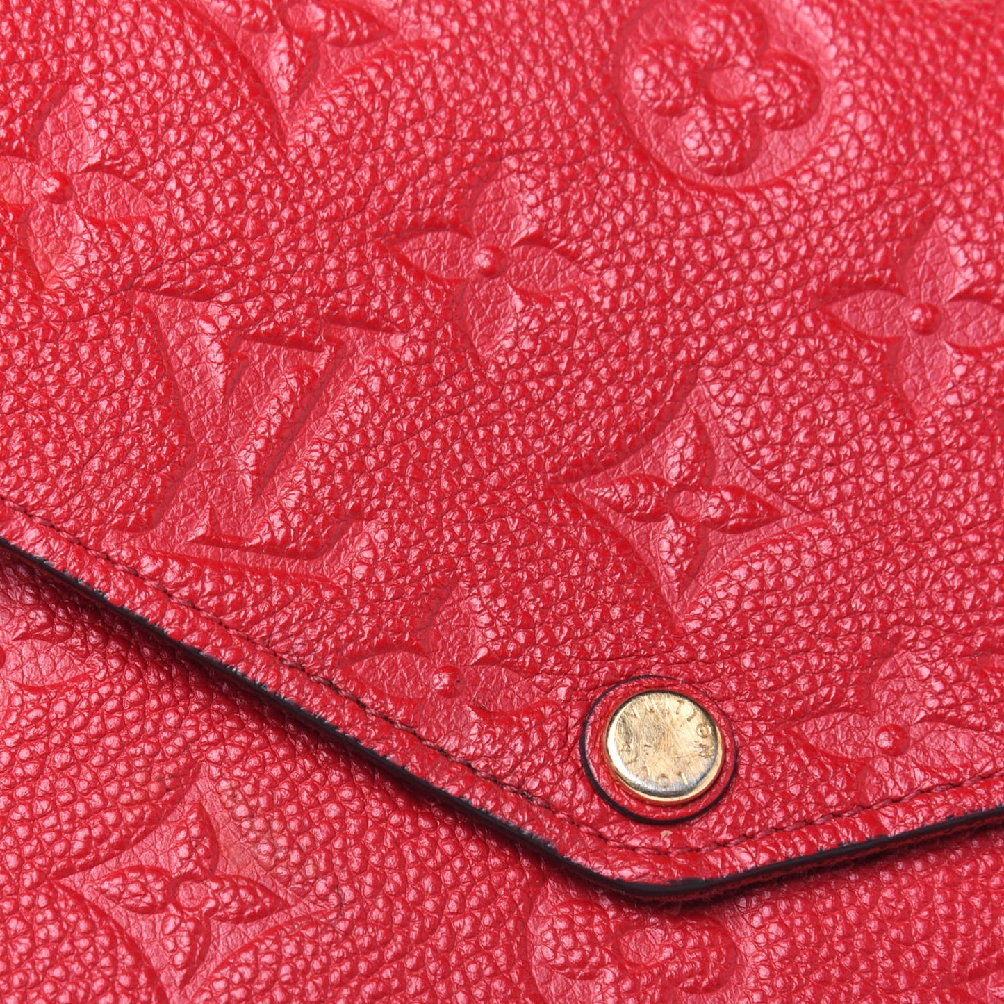 Empreinte Pochette Felicie Chain Wallet Scarlet