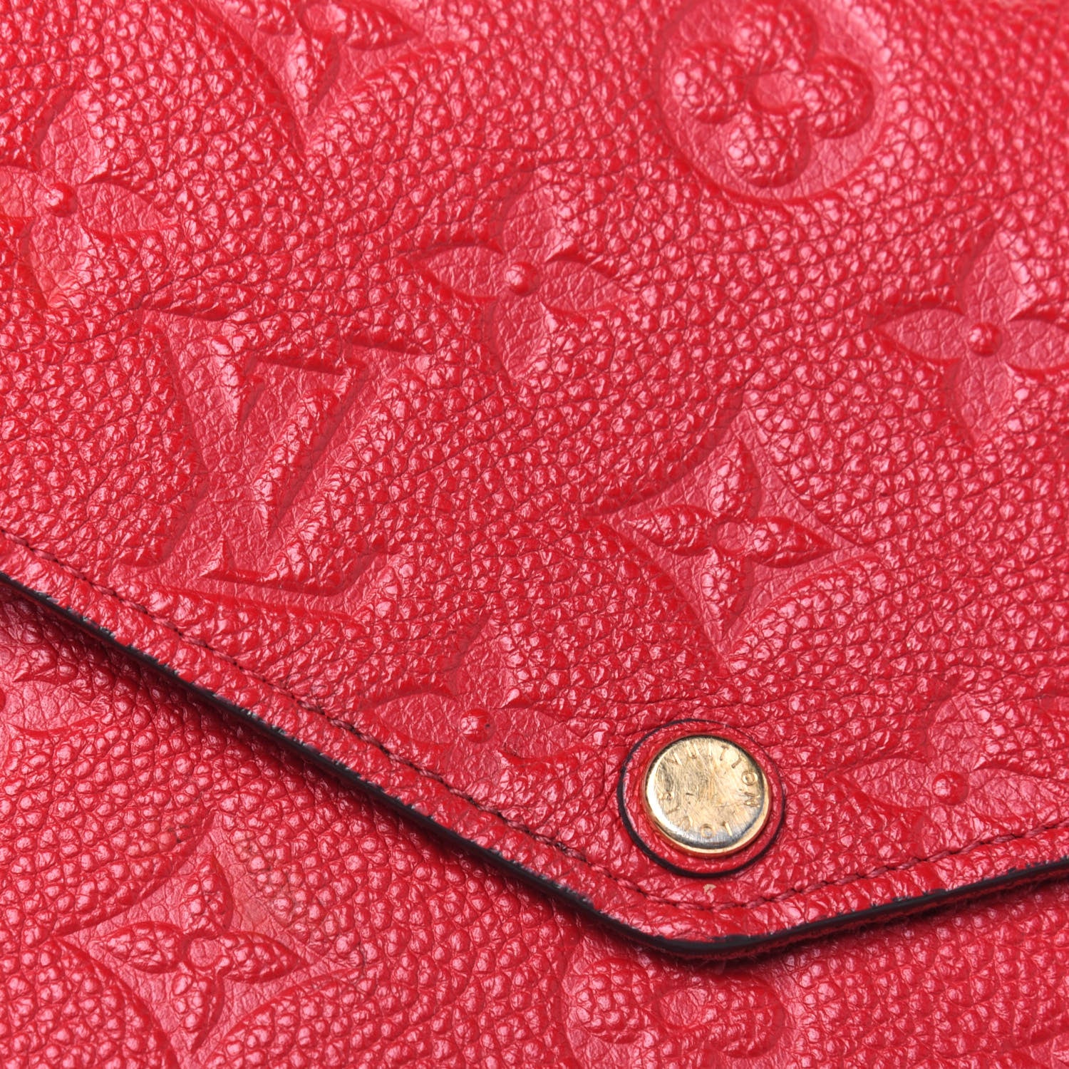 Louis Vuitton Empreinte Pochette Felicie Chain Wallet Scarlet 19 of 19