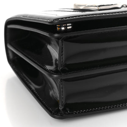 Dolce & Gabbana Polished Calfskin Patchwork Zebra 3.5 Crossbody Bag Black White 7 of 8