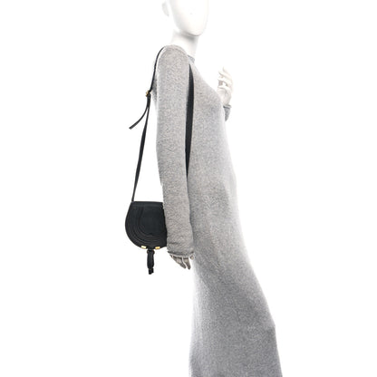 Chloe Calfskin Mini Marcie Round Crossbody Bag Black 2 of 9