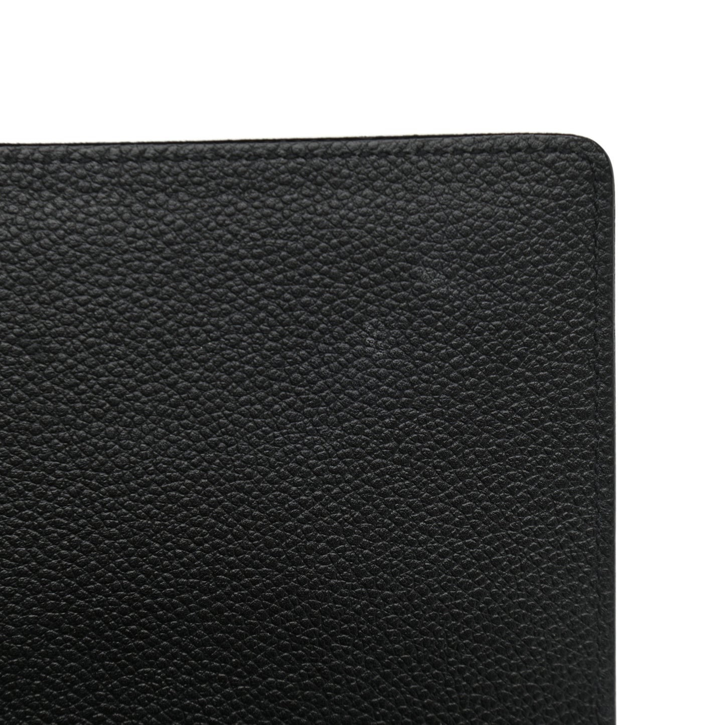 Grained Calfskin Medium Monogram Sunset Satchel Black