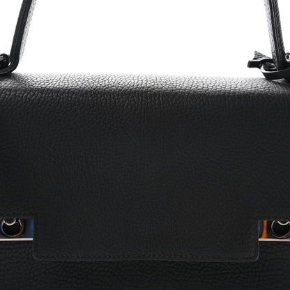 Delvaux Crispy Calfskin GM Tempete Satchel Black 8 of 10