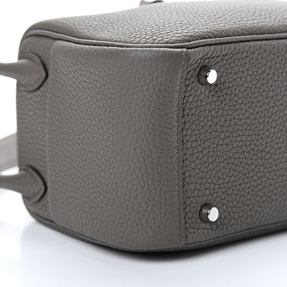 Hermes Taurillon Clemence Mini Lindy 20 Etain 8 of 9