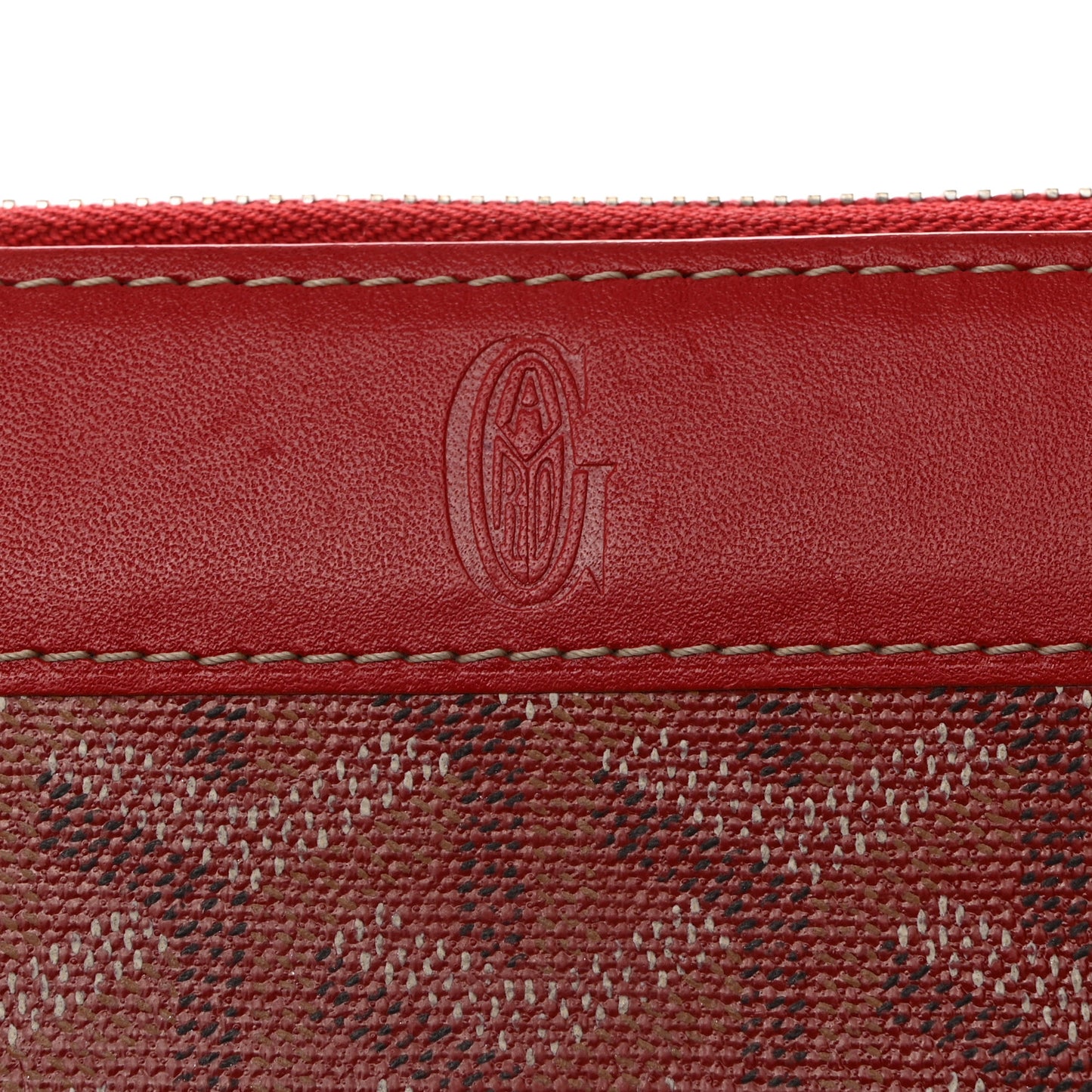 Goyardine Matignon Zip Around GM Wallet Red