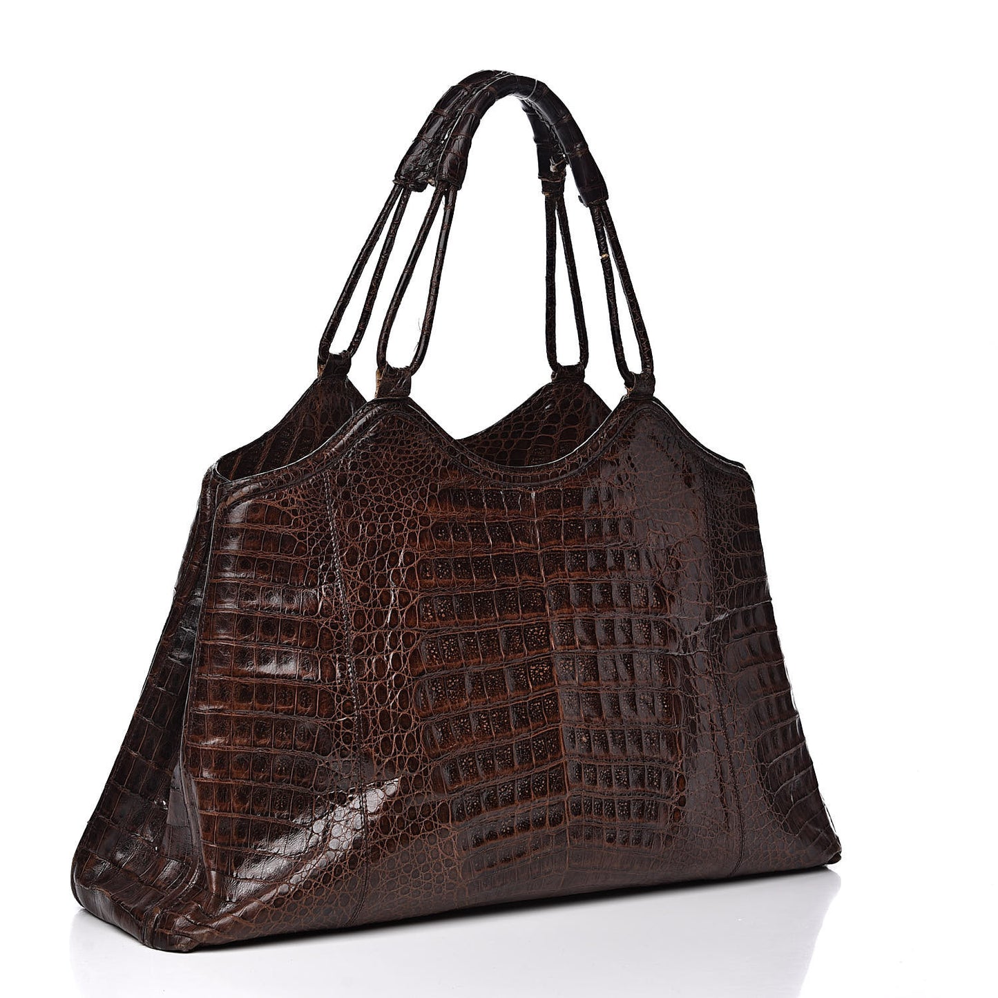 Crocodile Tote Brown