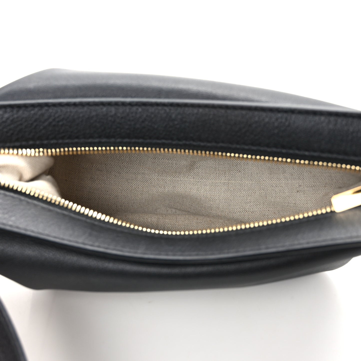 Soft Calfskin Moon Sling Bag Black