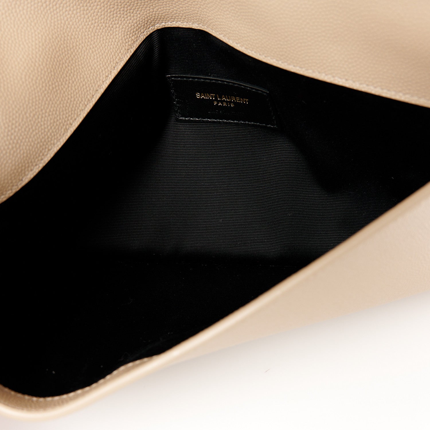 Saint Laurent Grain De Poudre Uptown Pouch Dark Beige 5 of 8