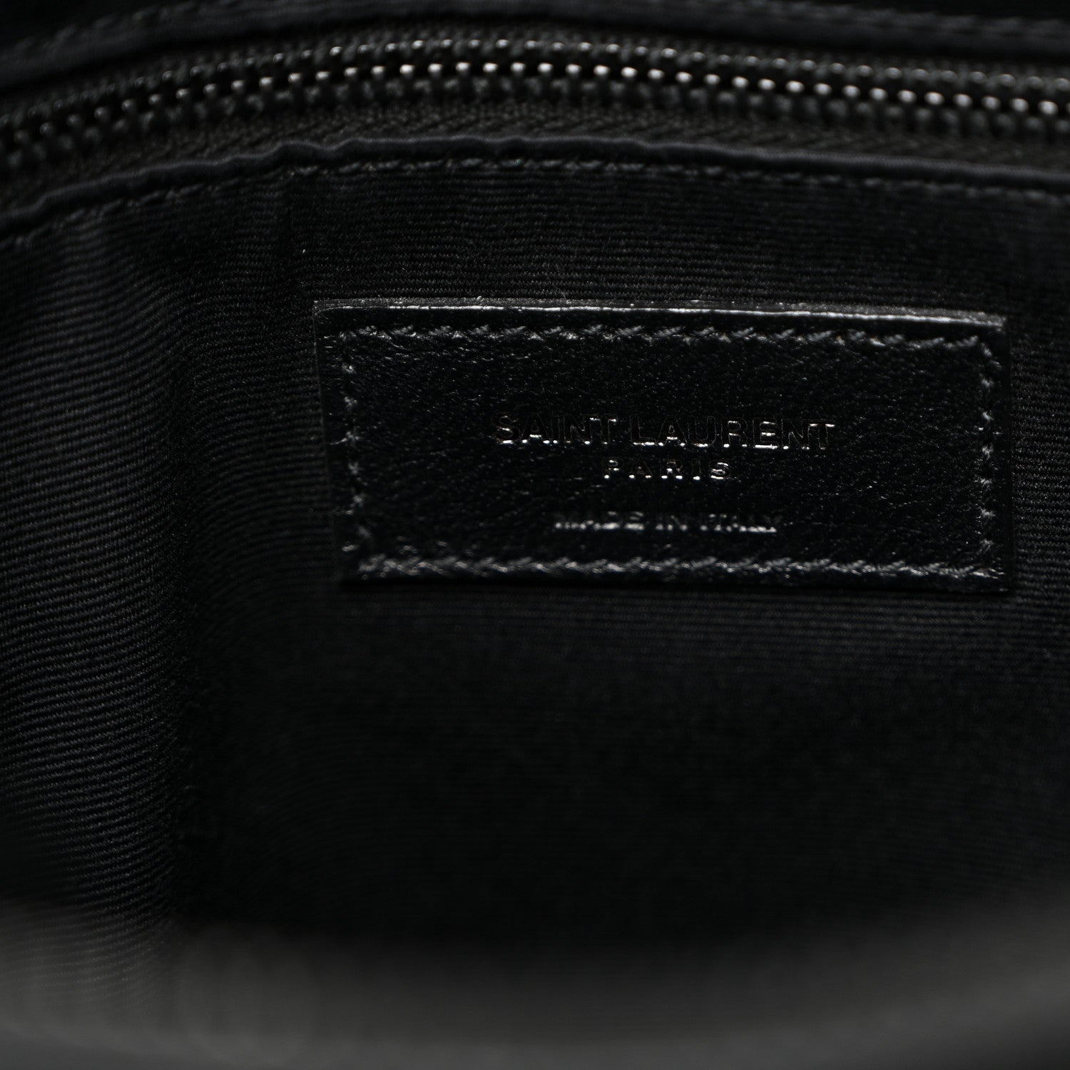 Saint Laurent Calfskin Y Quilted Monogram Monochrome Medium Loulou Chain Satchel Black 6 of 12