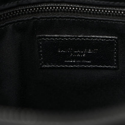 Saint Laurent Calfskin Y Quilted Monogram Monochrome Medium Loulou Chain Satchel Black 6 of 12