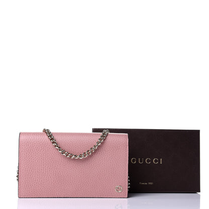 Gucci Dollar Calfskin Medium Betty Chain Wallet Soft Pink 11 of 11