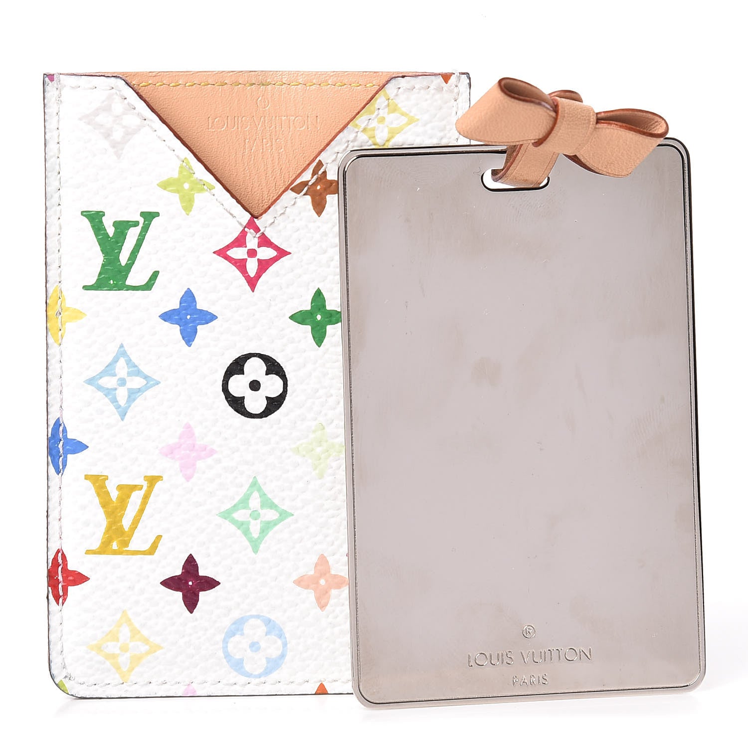 Louis Vuitton Monogram Multicolor Mirror and Case Pouch White 1 of 7