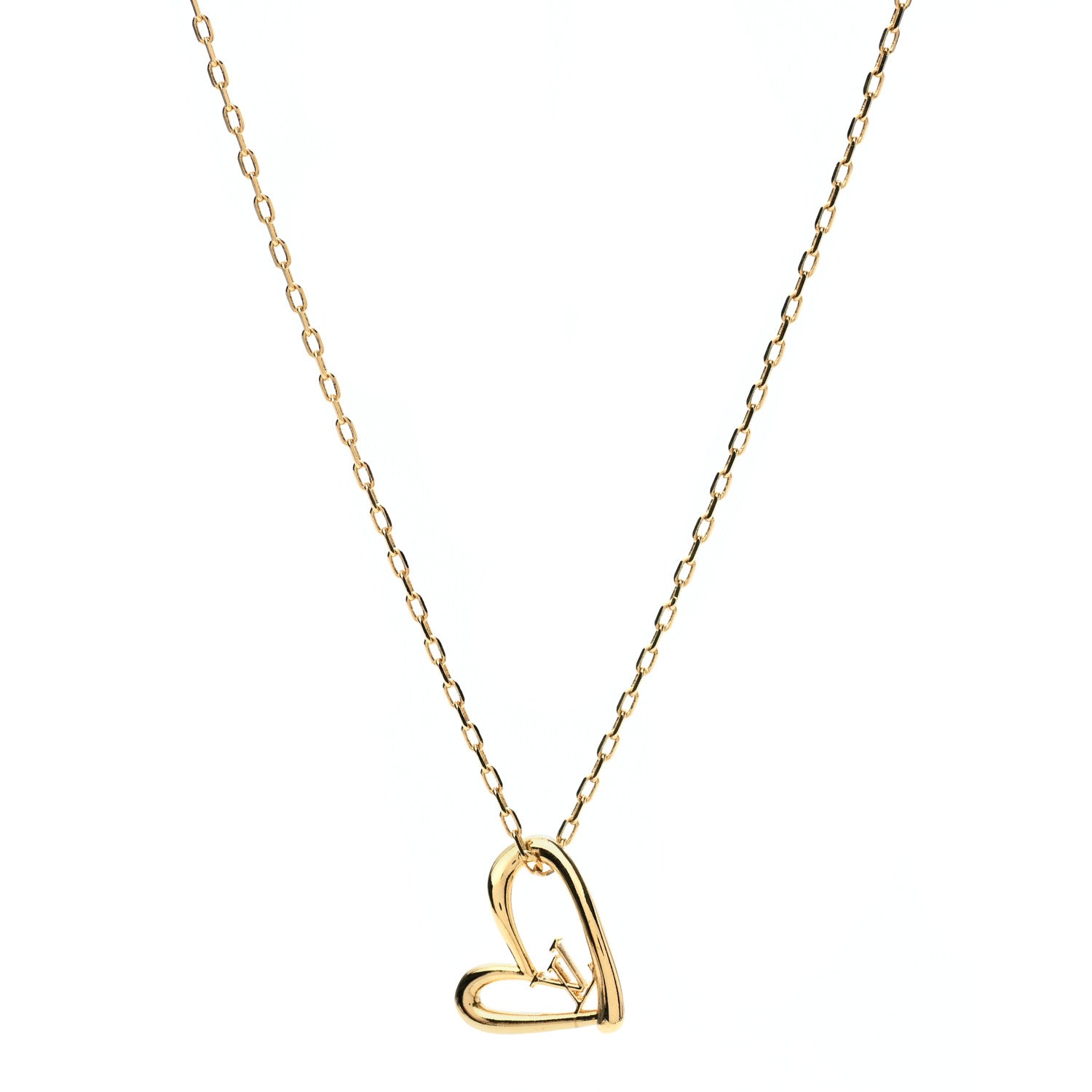 Louis Vuitton Metal Fall In Love Necklace 1 of 7