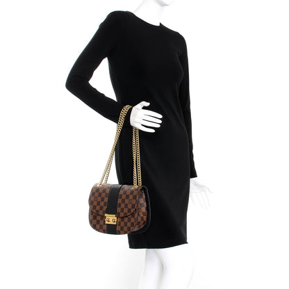 Louis Vuitton Damier Ebene Cuir Taurillon Wight Black 3 of 8