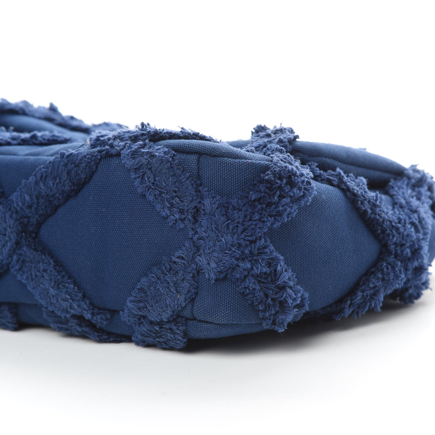 Cotton Canvas Quilted Medium Chanel 19 Flap Navy Blue