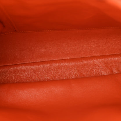 Christian Dior Lambskin Woven Lady Dior Avenue Tote Orange 5 of 14
