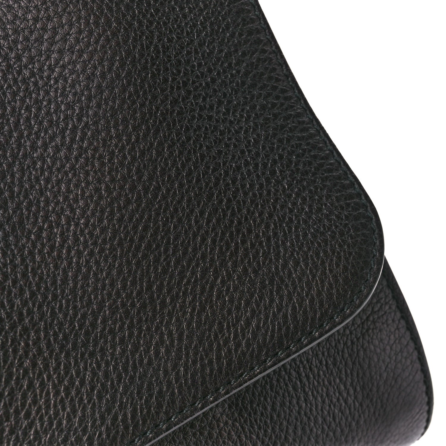 Gucci Pebbled Calfskin Bamboo Daily Clutch Black 13 of 13