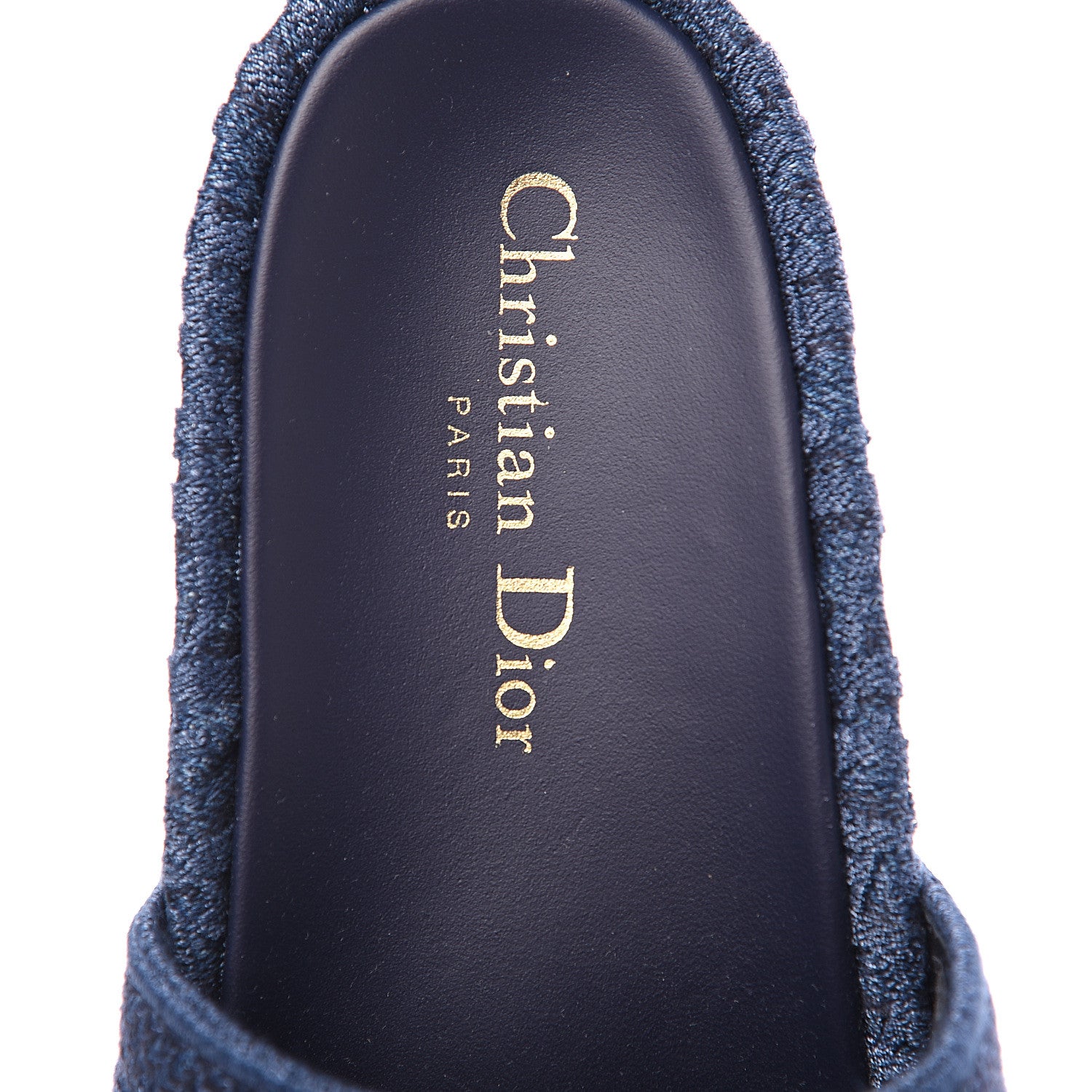 Christian Dior Oblique Denim D-Way Platform Sandal 36 Blue 7 of 9
