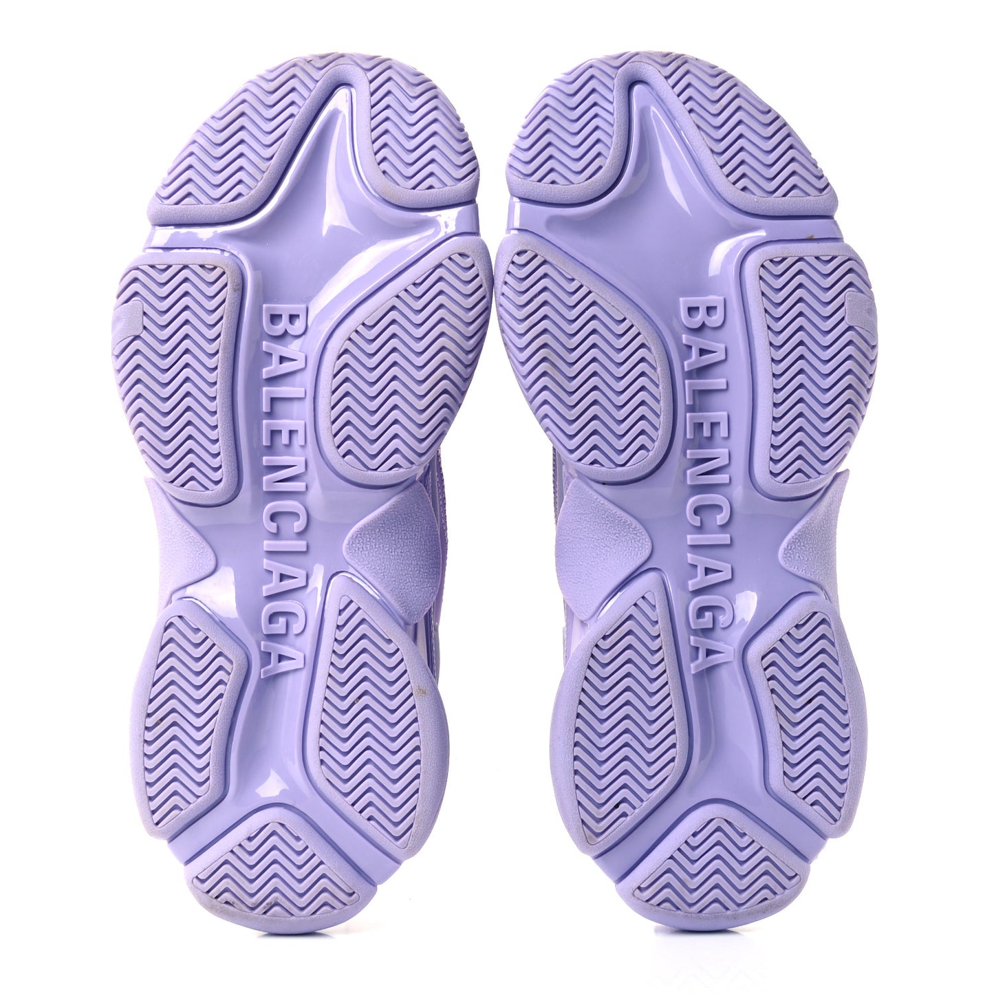 Fabric Mesh Womens Triple S Sneakers 40 Light Lilac