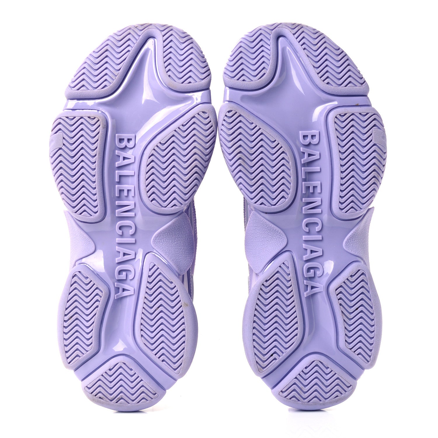 Balenciaga Fabric Mesh Womens Triple S Sneakers 40 Light Lilac 6 of 9