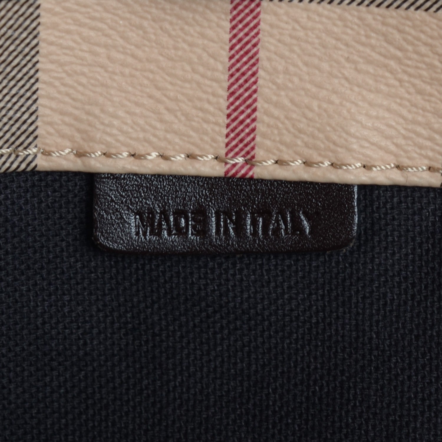 Burberry Haymarket Check Large Canterbury Tote Chocolate 7 of 9
