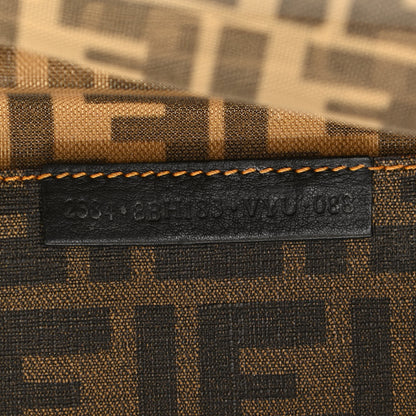 Fendi Mesh Glazed Fabric FF 1974 Tote Tobacco 7 of 12