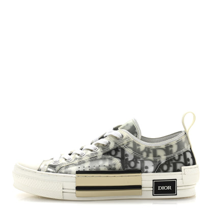 Christian Dior Technical Canvas Oblique B23 Low Top Sneaker 39 White Black 1 of 8
