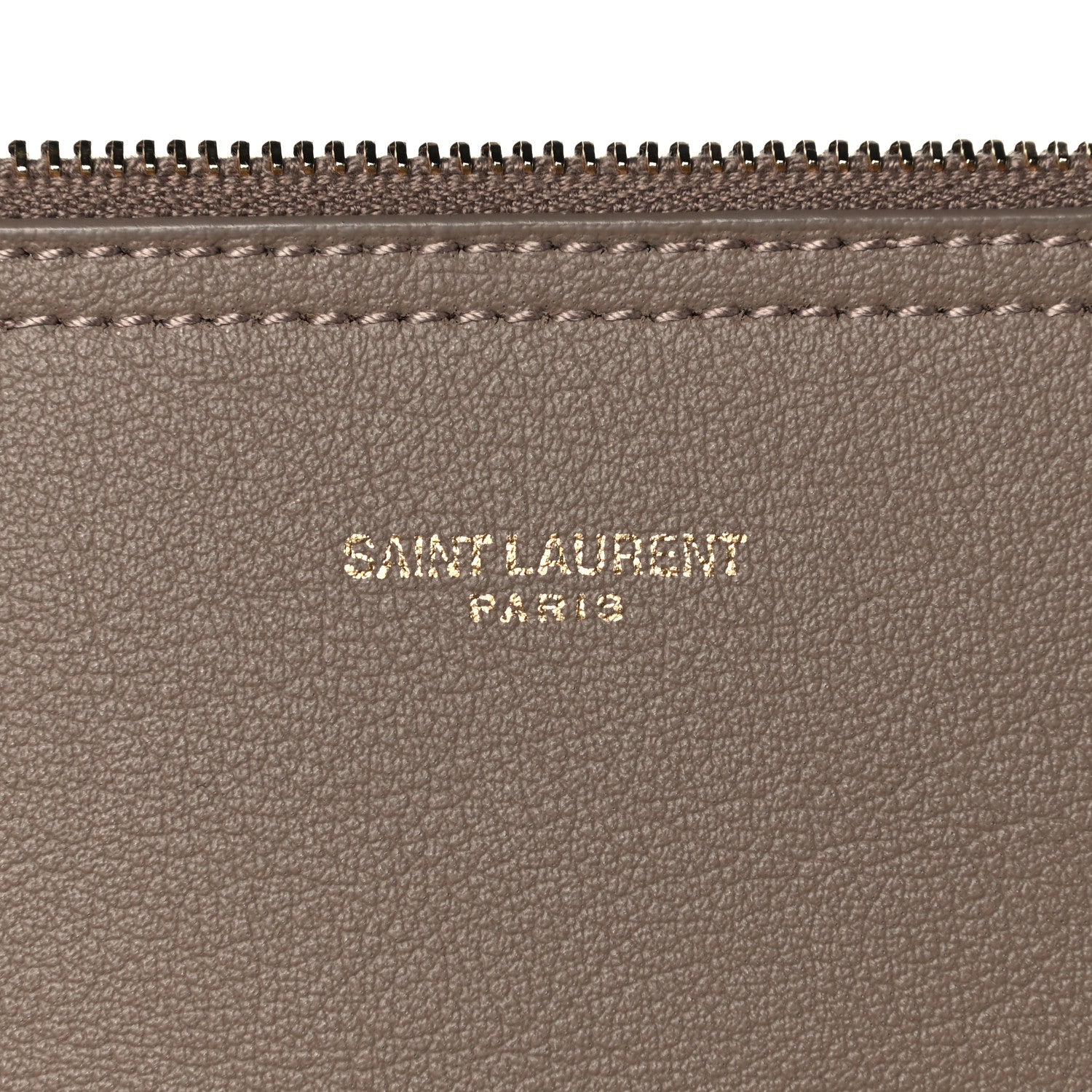 Saint Laurent Calfskin Large Shopping Tote Dark Beige 5 of 13