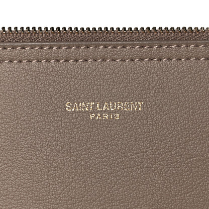 Saint Laurent Calfskin Large Shopping Tote Dark Beige 5 of 13