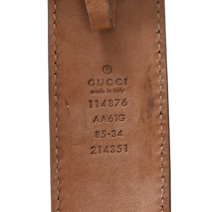 Gucci Guccissima Signature Interlocking G 40mm Belt 85 34 Navy 5 of 7