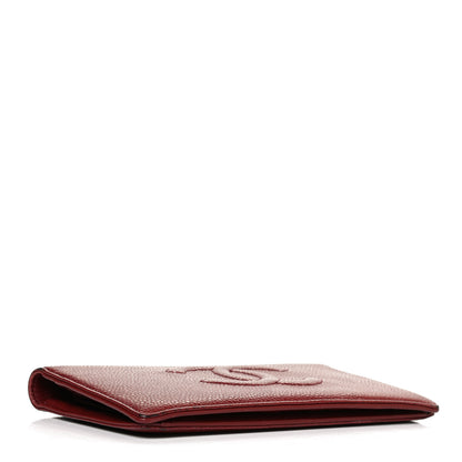 Chanel Caviar Timeless CC Yen Wallet Red 4 of 10