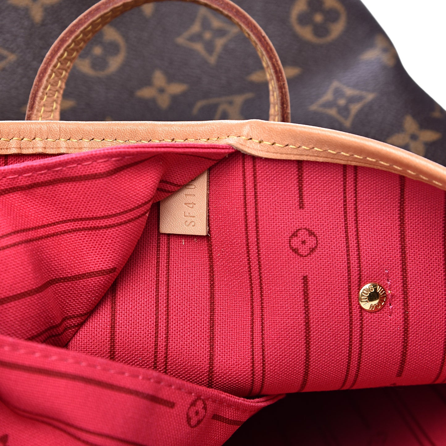 Monogram My LV Heritage Neverfull GM Red Magenta