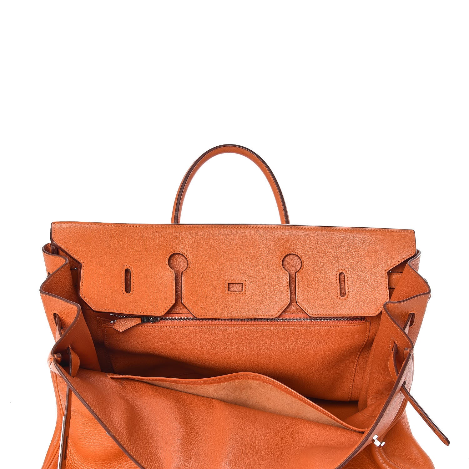 Hermes Taurillon Clemence Birkin 40 Orange 22 of 33