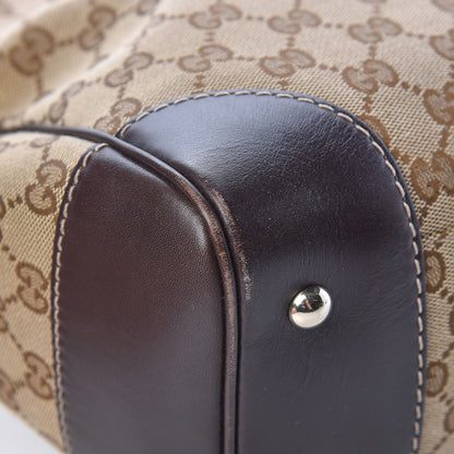 Gucci Monogram Web Medium Mayfair Tote Dark Brown 9 of 14
