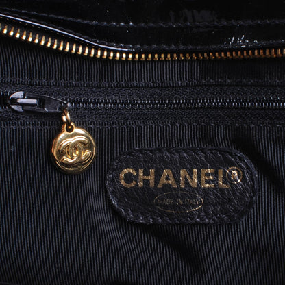 Chanel Patent CC Shoulder Bag Black 5 of 8