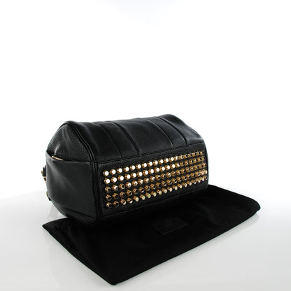 Alexander Wang Pebbled Lambskin Rocco Duffel Black Pale Gold Hardware 4 of 8