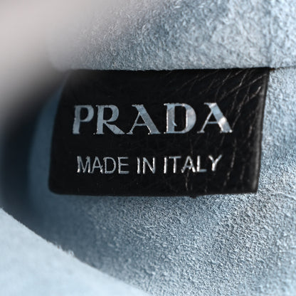 Prada Glace Calfskin Studded Etiquette Flap Black 7 of 10