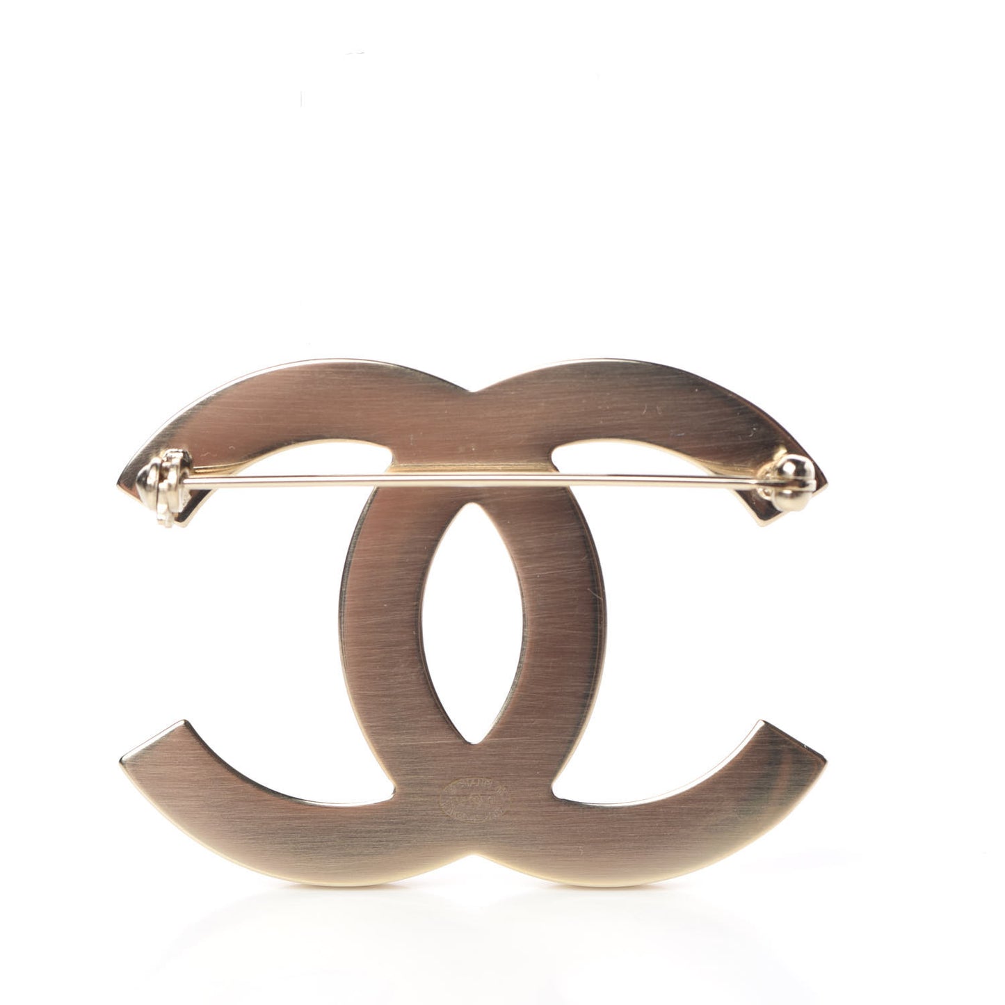 Pearl CC Brooch Gold