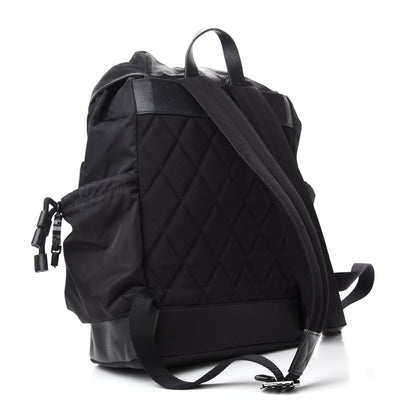 Burberry Nylon Grained Calfskin Watson Diaper Bag Black 3 of 11