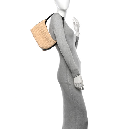 Bottega Veneta Raffia Woven Nappa Intrecciato Mini Wallace Natural Fondant 2 of 10