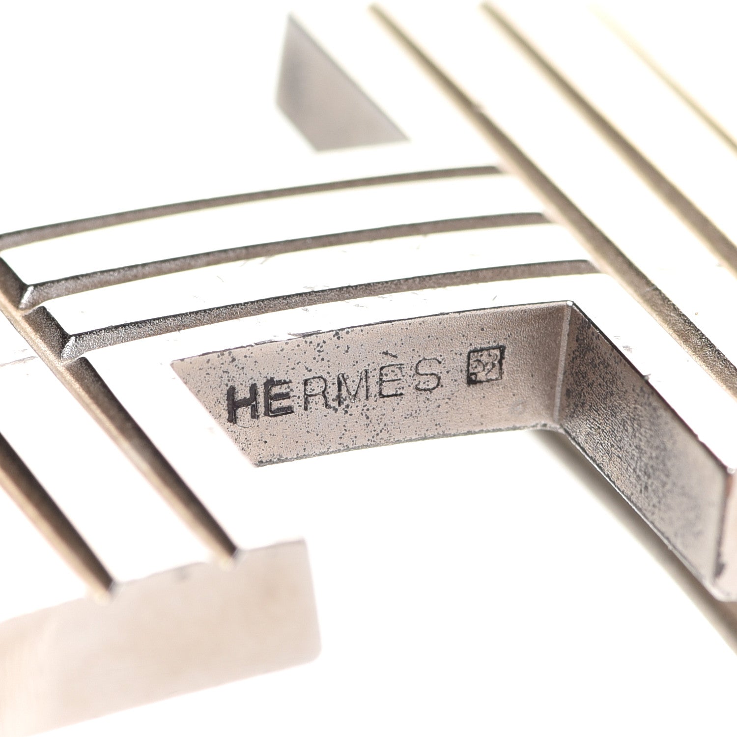 Hermes Taurillon Clemence 32mm Cadena H Belt 90 Chocolate 5 of 9