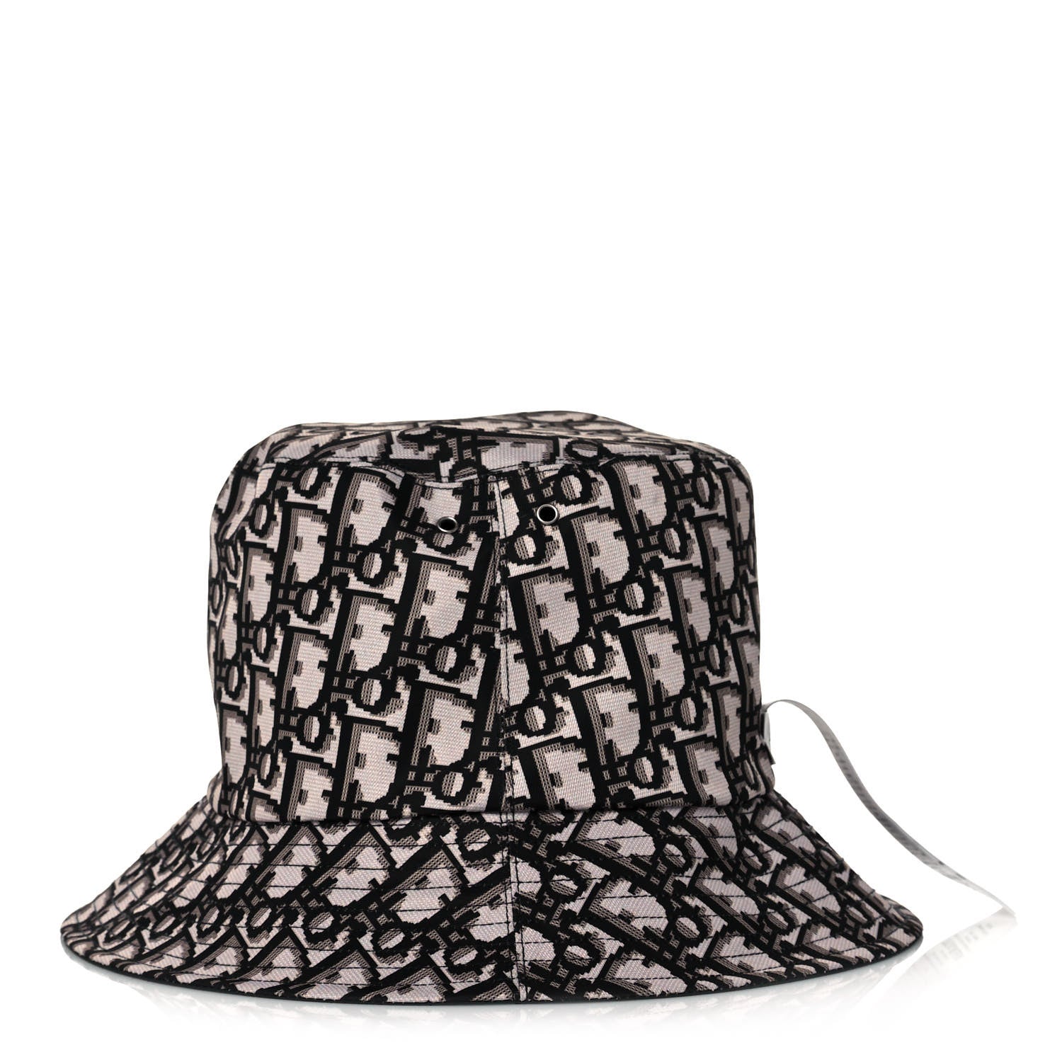 Christian Dior Oblique Reversible Teddy-D Brim Bucket Hat 58 Black 11 of 16