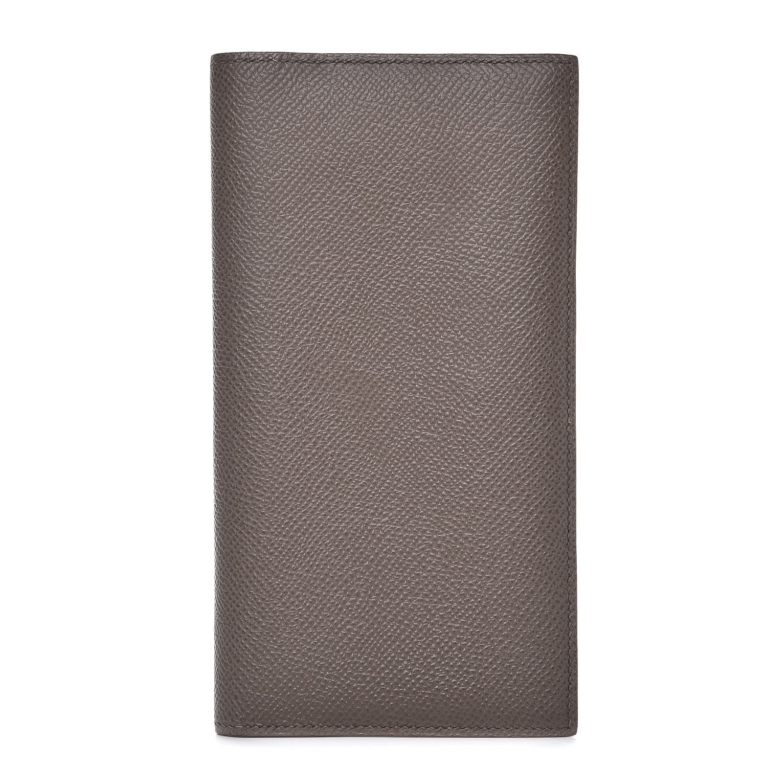Hermes Epsom MC2 Fleming Checkbook Holder Wallet Etain 1 of 8
