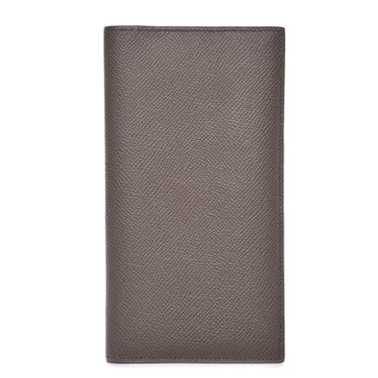 Hermes Epsom MC2 Fleming Checkbook Holder Wallet Etain 1 of 8