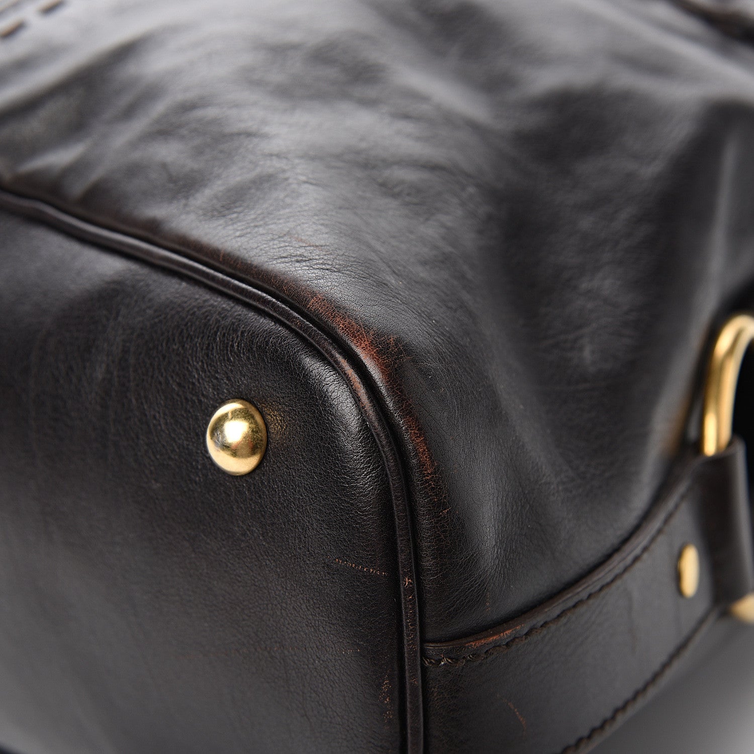 Saint Laurent Calfskin Large Muse Dark Brown 8 of 11