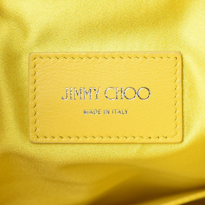 Jimmy Choo Satin Crystal Titania Clutch Fluo Yellow 7 of 9