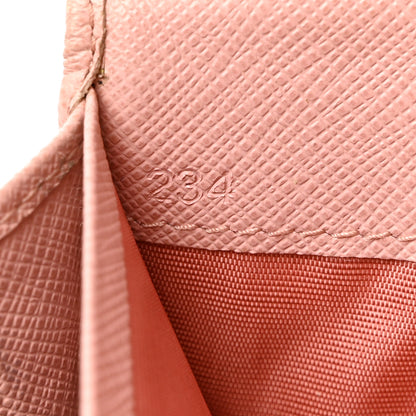 Prada Saffiano Metal Continental Flap Wallet Orchidea 7 of 11