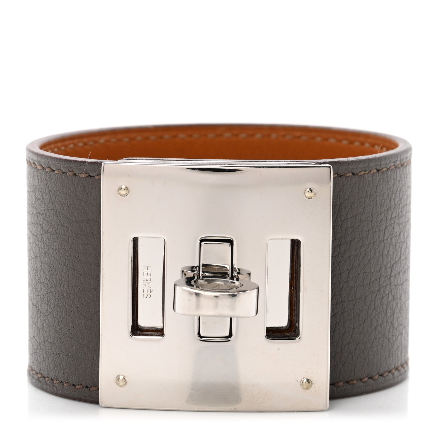 Hermes Swift Kelly Dog Bracelet Chocolate 1 of 5