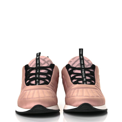 Fendi Stretch Fabric FFreedom Sneakers 37.5 Pink 2 of 9