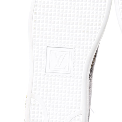 Louis Vuitton Calfskin Monogram LV Black Heart Sneakers 39.5 Cacao 6 of 8