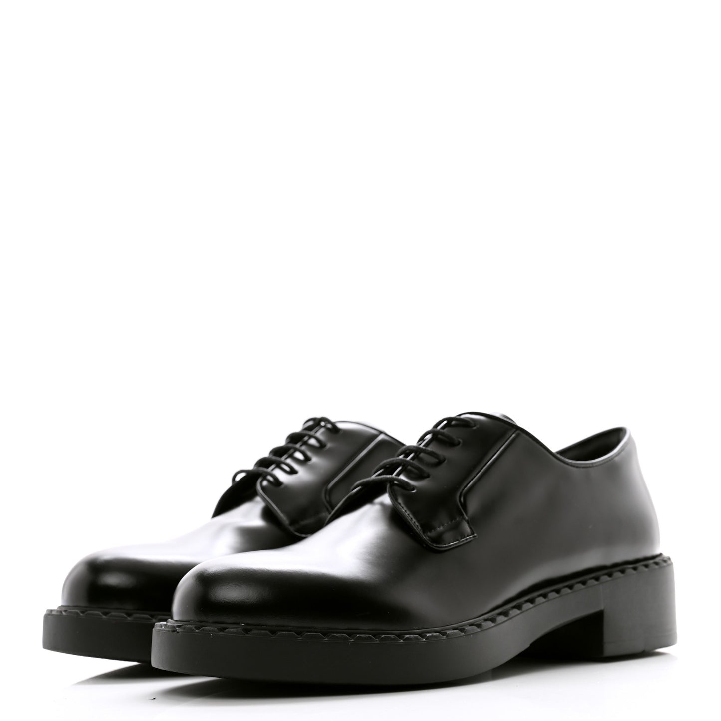Spazzolato Lace Up 50mm Loafers 39 Black